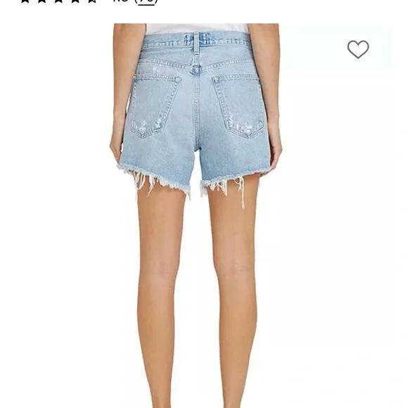 Agolde Parker Long Jean Shorts - Picture 6 of 8